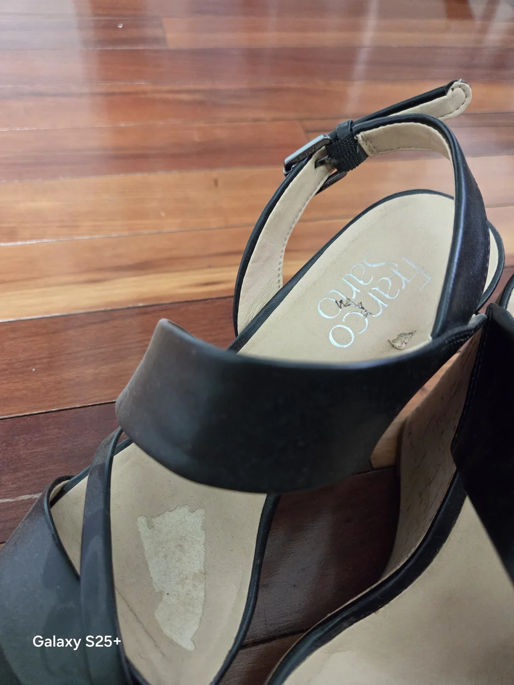 Franco Sarto Brown Wedge Sandals for Women - Sleek Strappy Design